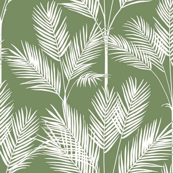 York Wallcoverings 56 sq. ft. King Palm Silhouette Wallpaper