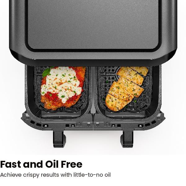 8 Quart 6-in-1 Dualspace Air Fryer With 2 Independent Frying Baskets, Match  Cook & Smart Finish To Roast, Broil, Dehydrate & More For Quick, Easy Meal  - Temu Mexico