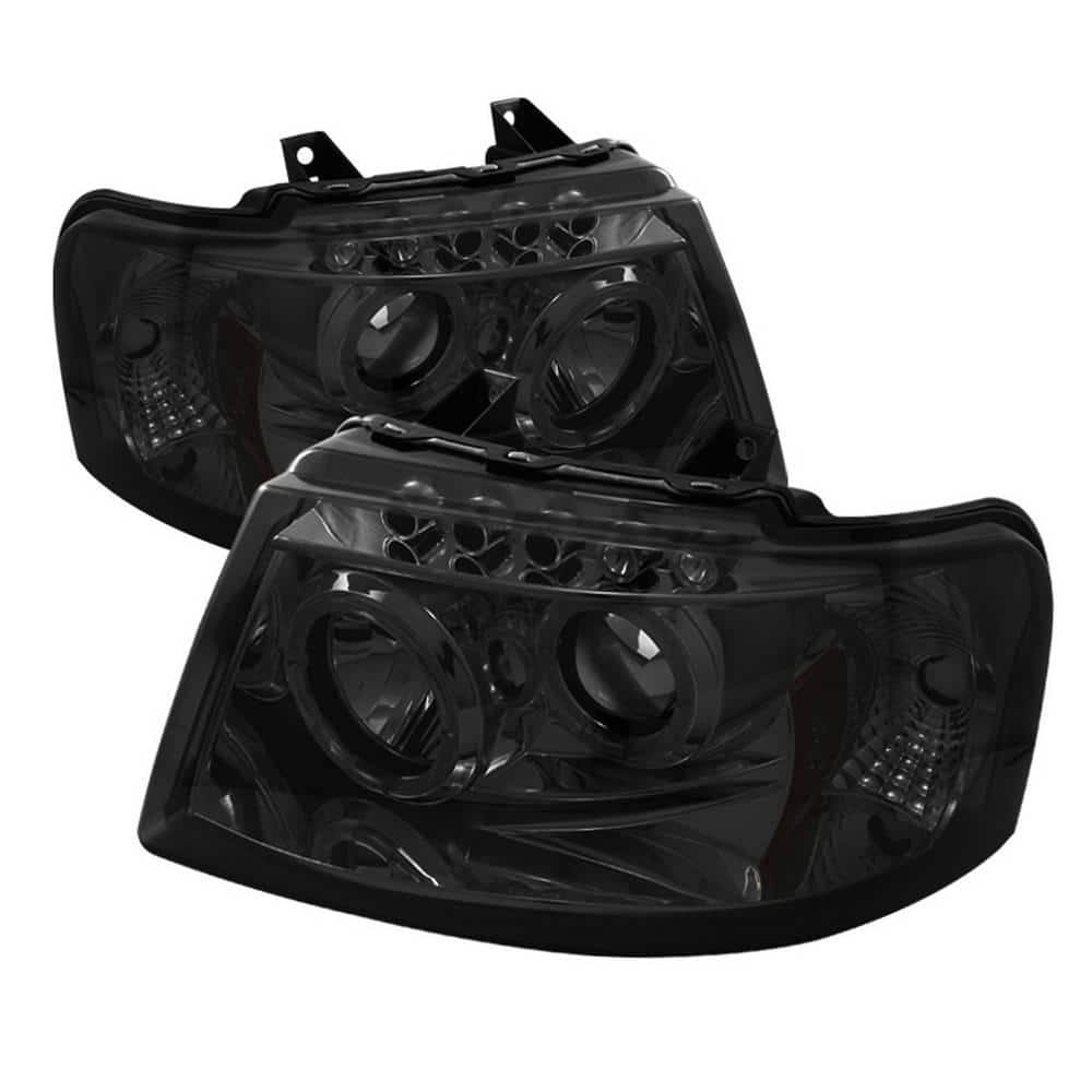 Ford Expedition 03-06 Projector Headlights - LED Halo - LED ( Replaceable LEDs ) - Smoke price history on PriceWatchPro