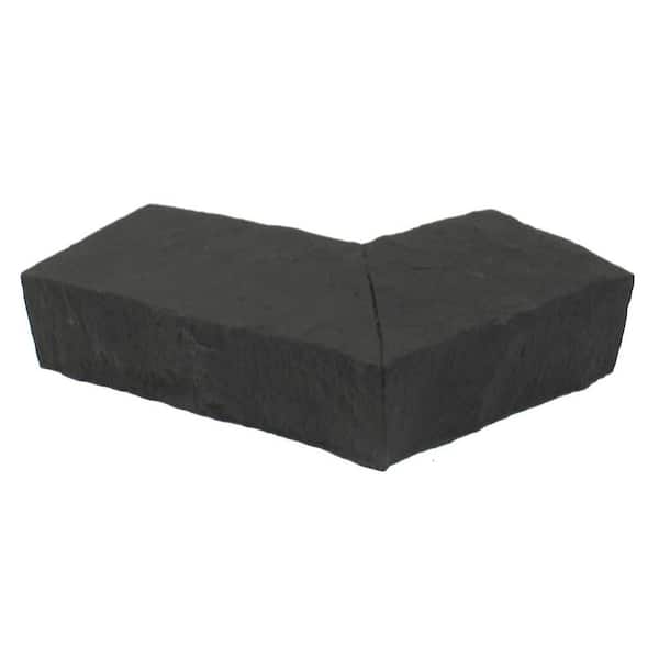 NextStone Sandstone 6.25 in. x 4.25 in. Charcoal Faux Stone Ledger Outside Corner (2-Pack)