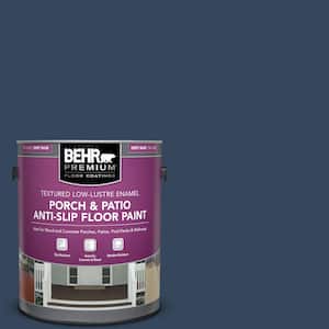 1 gal. #MQ5-54 Compass Blue Textured Low-Lustre Enamel Interior/Exterior Porch and Patio Anti-Slip Floor Paint