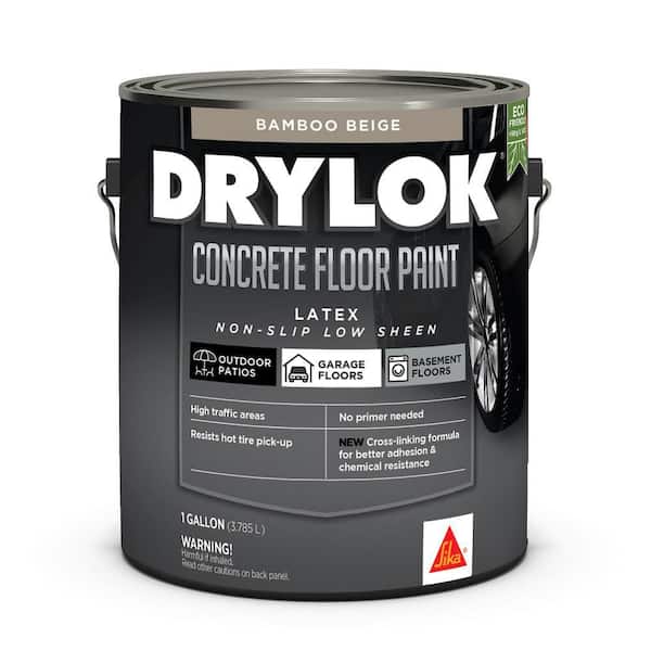 1 Gal. Bamboo Beige Low Sheen Latex Interior/Exterior Concrete Floor Paint