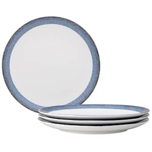 Colorscapes Layers Navy 11 in. (Blue) Porcelain Coupe Dinner Plates, Set of 4