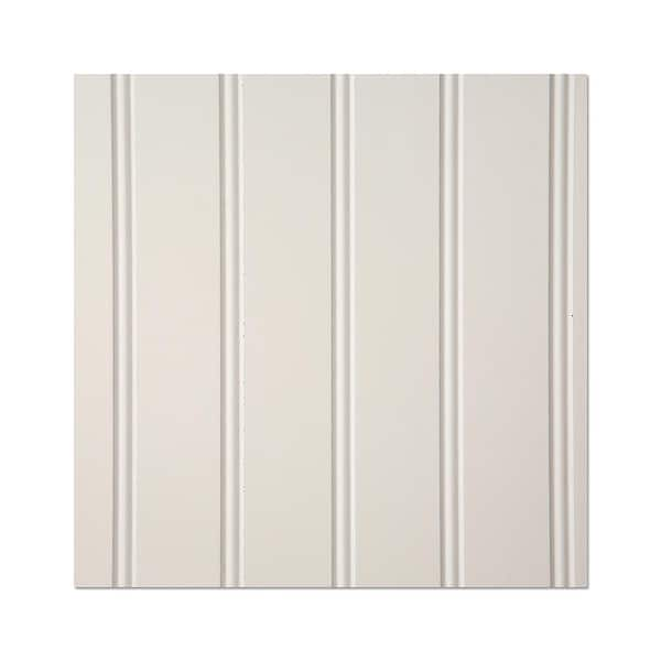 10.67 sq. ft. 3/16 in. x 48 in. x 32 in. EZ Paintable Bead Wainscot  Hardboard Panel