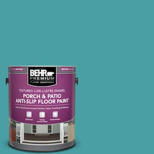 1 gal. #M460-5 Aqua Fresco Textured Low-Lustre Enamel Interior/Exterior Porch and Patio Anti-Slip Floor Paint