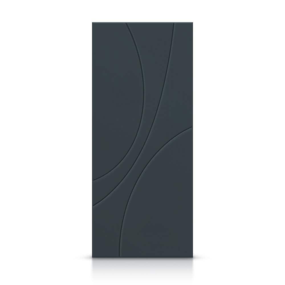 Charcoal Gray Hollow Core Painted Interior Slab Door 30" x 80"