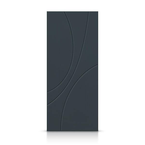 CALHOME 38 in. x 84 in. Hollow Core Charcoal Gray Painted Composite MDF Interior Door Slab