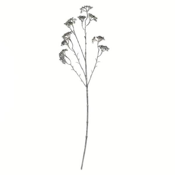 Vickerman 25 in. in Brown and White Artificial Patrinia Spray, 6 Sprays Per Pack