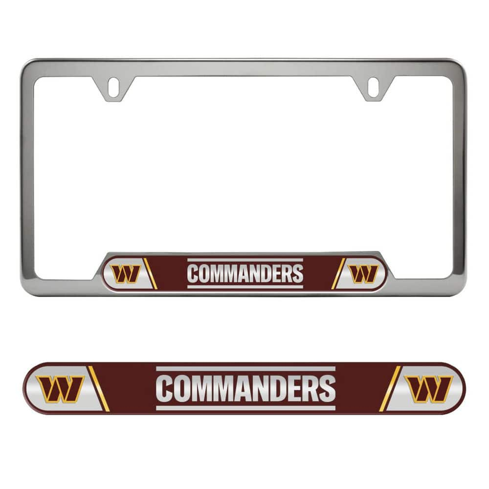 FANMATS Washington Commanders 2-Piece Heavy-Duty Aluminum Embossed