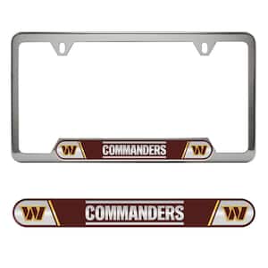 Washington Commanders Embossed License Plate Frame, 6.25 in. x 12.25 in.