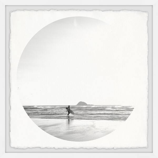 Unbranded "Walk Into the Ocean" by Marmont Hill Framed Nature Art Print 32 in. x 32 in.
