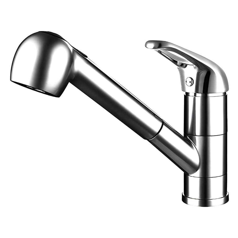 HOMLUX Single Handle Pull Out Sprayer Kitchen Faucet In Chrome   Chrome Homlux Pull Out Kitchen Faucets 59fc004e7f 64 1000 