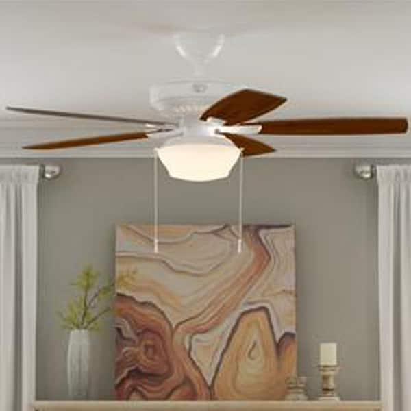 Hampton Bay Gazebo 52 In Led Indoor, Gazebo 52 In Led Indoor Outdoor White Ceiling Fan With Light Kit