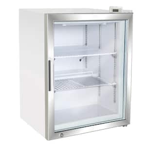 24.3 in. 3.5 cu. ft. Manual Defrost Upright Freezer, Countertop Merchandiser, in White