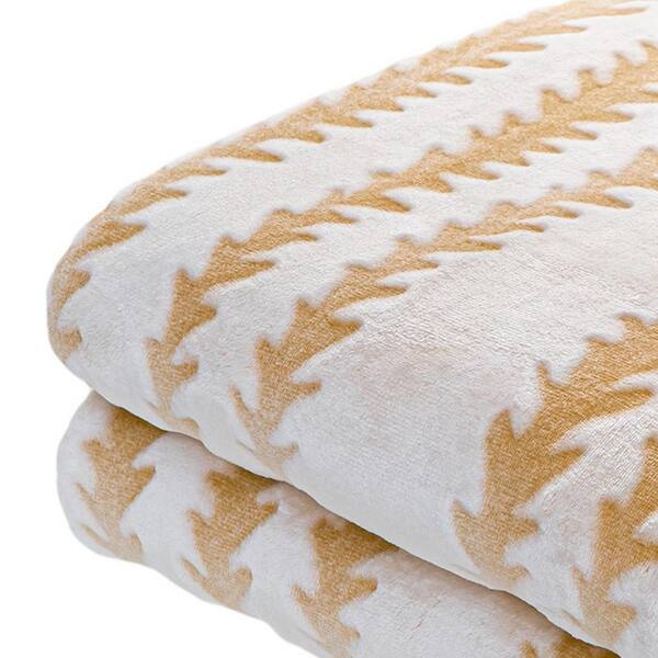 Light gold 2025 throw blanket