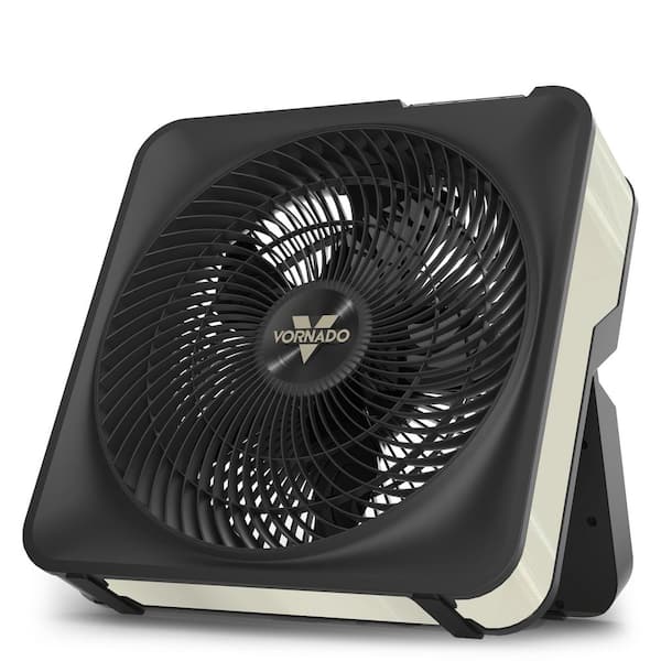 Model 80X 17.64 in. Variable fan speeds Box Fan in Cool Gray with Kick Stand, Digital Display, Extreme Air Flow
