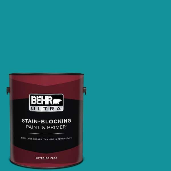 BEHR ULTRA 1 gal. #500B-6 Peacock Feather Flat Exterior Paint & Primer