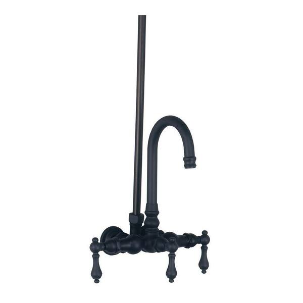 Elizabethan Classics TW14 3-Handle Wall-Mount Roman Tub Faucet without Hand Shower in Chrome