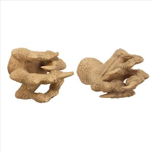 Dragons Thorne MacGarvey Claw Poly-Resin Beige Sword Hanger Wall Architectural Decor (Set of 2)