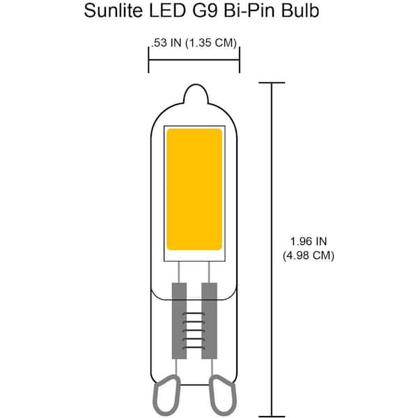 høste tæt Overflod Sunlite 25-Watt Equivalent G9 Bi-pin Base Non-Dimmable Mini LED Light Bulb  in Daylight 5000K (6-Pack) HD03259-6 - The Home Depot