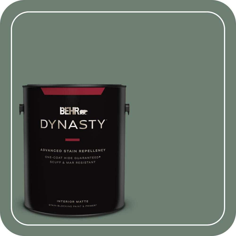 1 gal. #460F-5 Island Palm Matte Interior Stain-Blocking Paint & Primer price history on PriceWatchPro