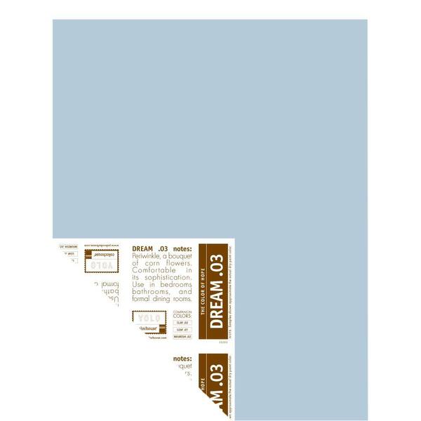 YOLO Colorhouse 12 in. x 16 in. Dream .03 Pre-Painted Big Chip Sample