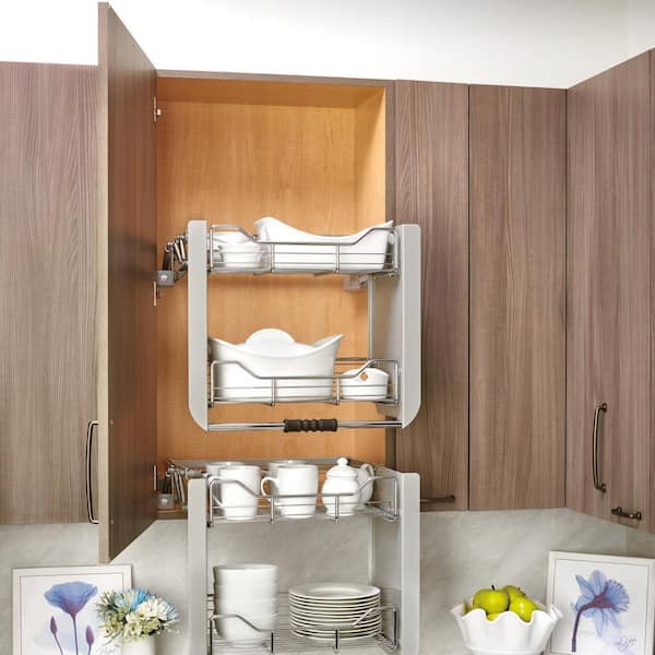 Paper Towel Cabinet with Waste Baskets - Omega Cabinet Interiors