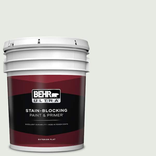 BEHR ULTRA 5 gal. #BL-W07 Wind Chill Flat Exterior Paint & Primer