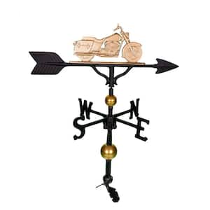 32 in. Deluxe Gold Motorcycle Weathervane
