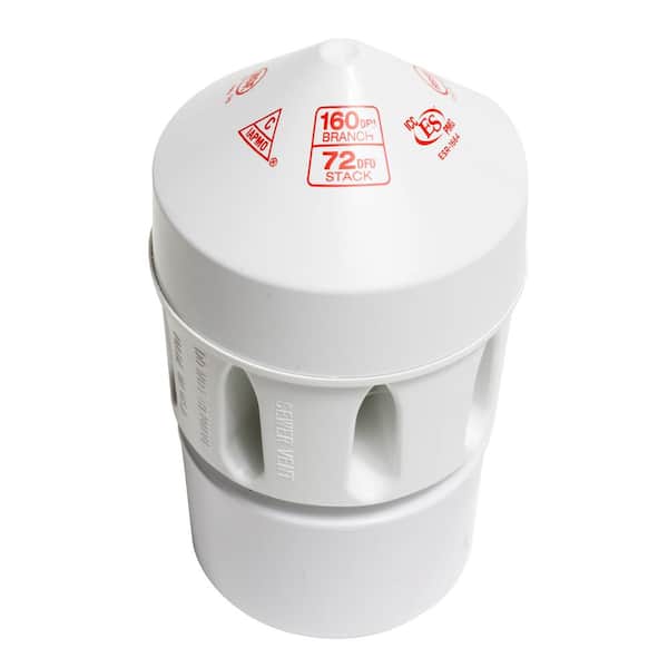 Oatey Sure-Vent 2 in. x 3 in. PVC Air Admittance Valve with 160 DFU Branch