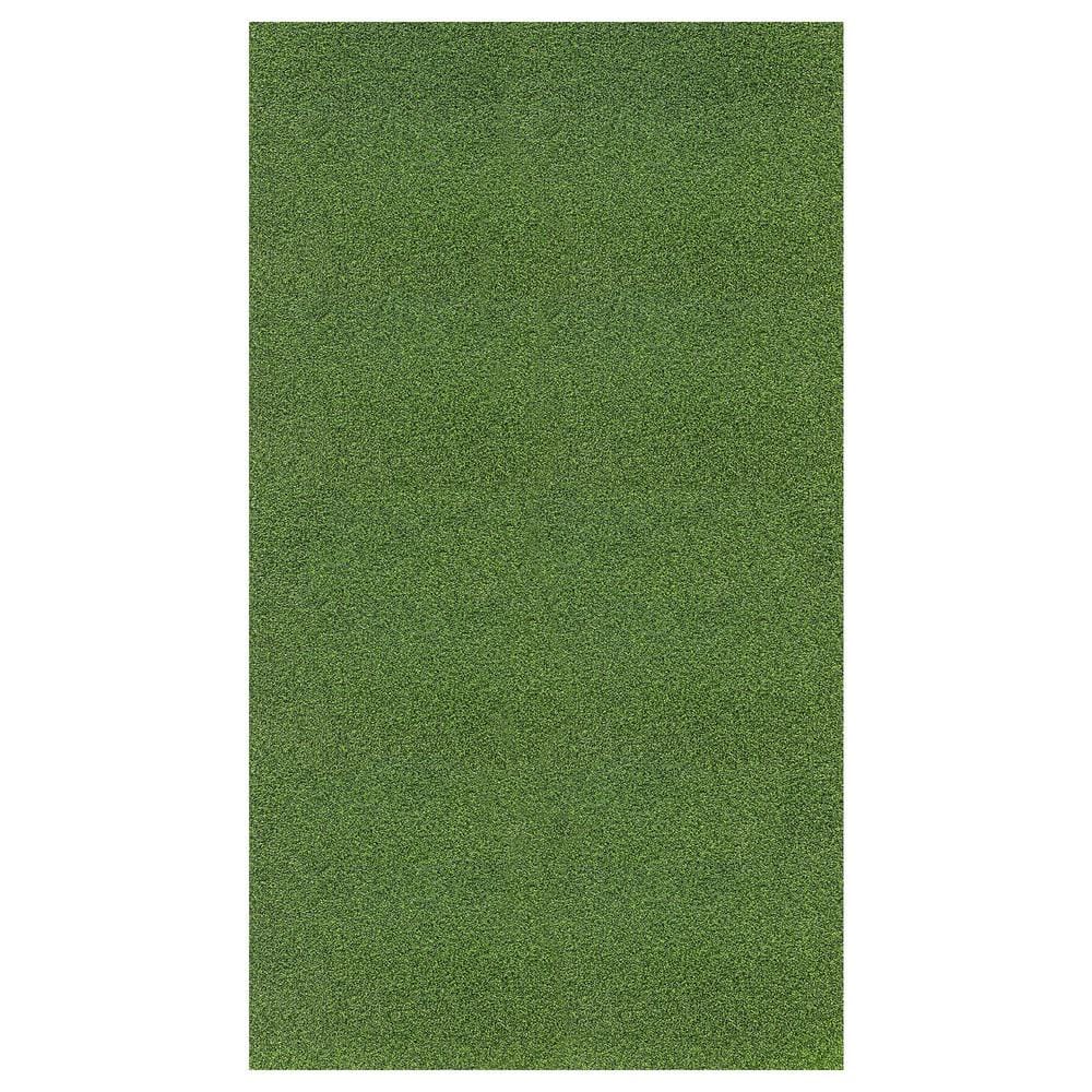 Evergreen Collection Waterproof Solid 7 x 5 Indoor/Outdoor Artificial Grass Runner Rug, 6 ft. 6 in. x 5 ft. Green price history on PriceWatchPro