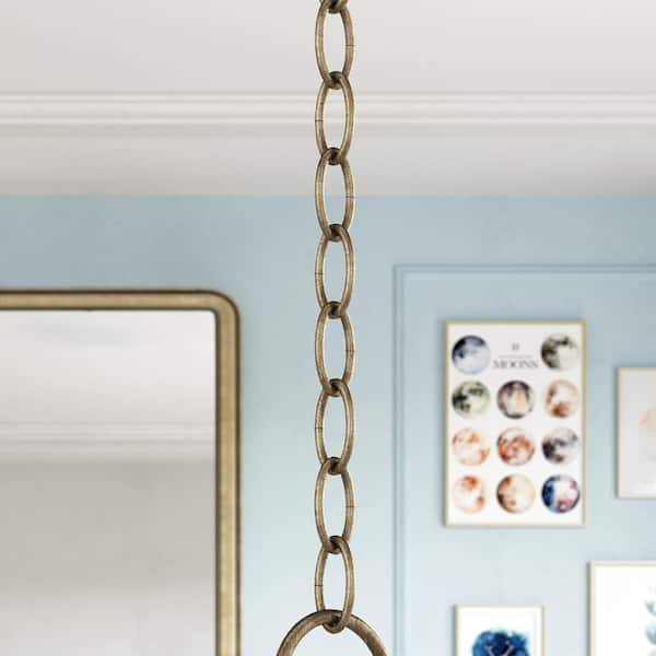 Accessories Hand Painted Antique Silver Leaf Standard Decorative Chain