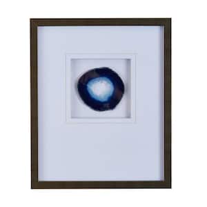 Anky 1-Piece Framed Art Print 14 in. x 17 in. Real Stone Framed Glass and Double Matted Wall Art