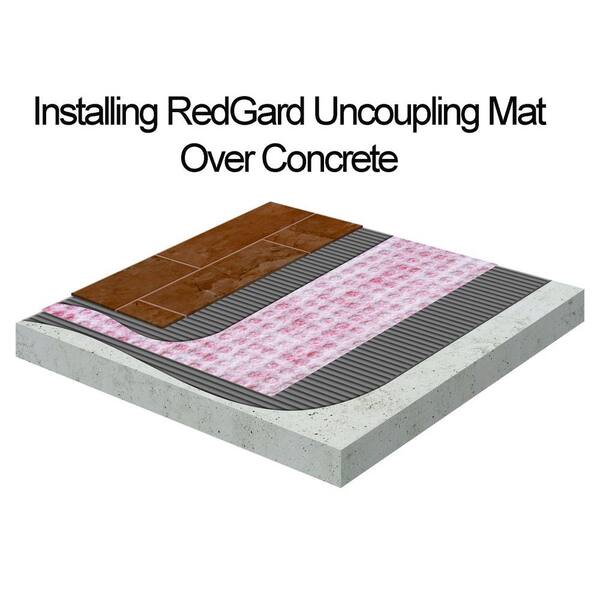 custom building products redgard 6 84 sq ft 5 in x 16 5 ft seam tape for uncoupling mat underlayment rgst5 the home depot