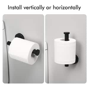 Bathroom Wall Mount Toilet Paper Holder 18/8 Stainless Steel Matte Black