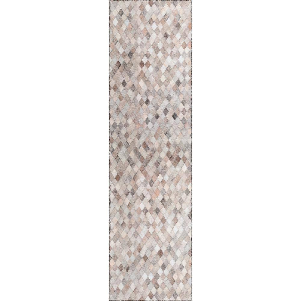 Laredo Grey 2 ft. 3 in. x 7 ft. 6 in. Indoor/Outdoor Washable Rug
