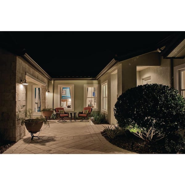 Brookside Collection 1-Light Antique Nickel Farmhouse Outdoor Medium Wall Lantern Light