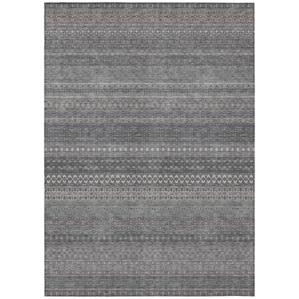 Chantille ACN527 Gray 3 ft. x 5 ft. Machine Washable Indoor/Outdoor Geometric Area Rug price history on PriceWatchPro