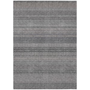 Chantille ACN527 Gray 3 ft. x 5 ft. Machine Washable Indoor/Outdoor Geometric Area Rug