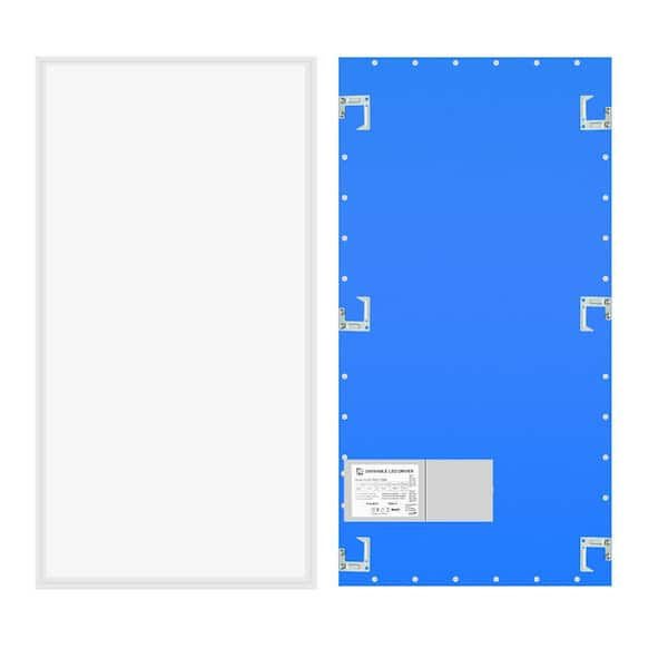 WYZM 2 Ft. X 4 Ft. 175-Watt Equivalent Integrated LED Troffer Panel ...