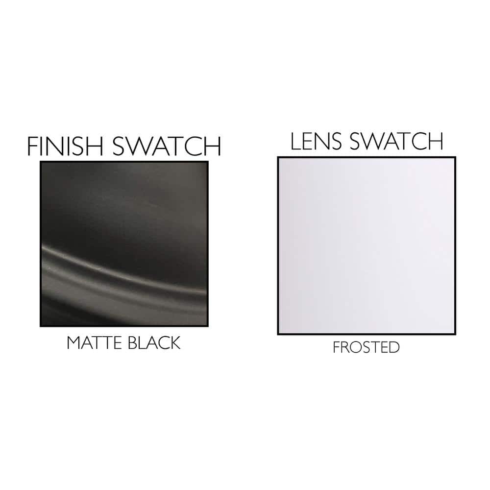 Elegant Matte Black 24" Traditional Vanity Light with Frosted Glass