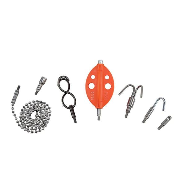 Klein Tools Attachment Set for Fish Rod (7-Piece) 56511 - The Home Depot