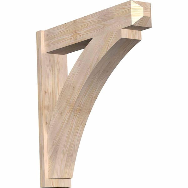 Ekena Millwork 8 in. x 38 in. x 38 in. Douglas Fir Thorton Craftsman Smooth Outlooker
