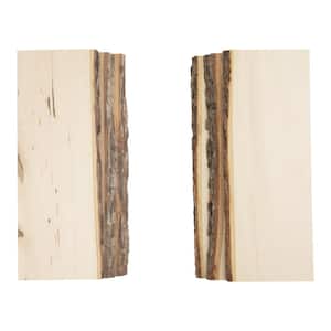 1 in. x 6 in. x 16 in. Live Edge Basswood Hardwood Board (6-Pack)