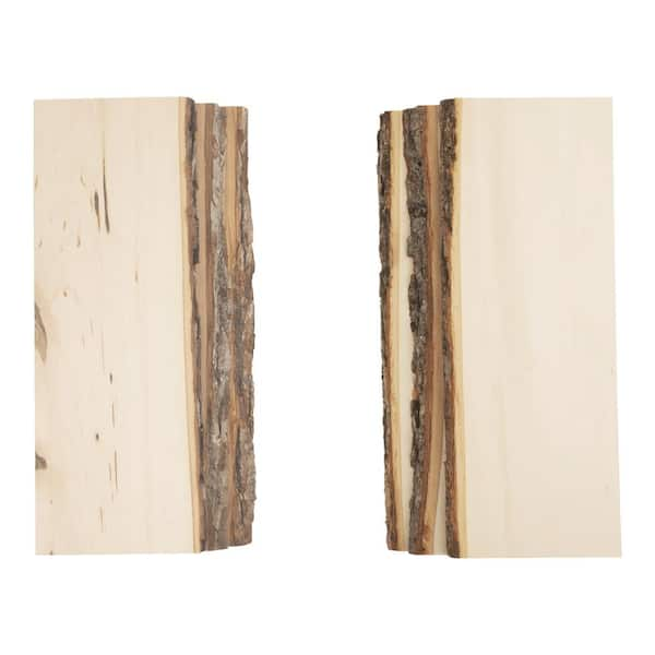 Walnut Hollow 1in. x 6 in. x 16 in. Live Edge Basswood Hardwood Board ...