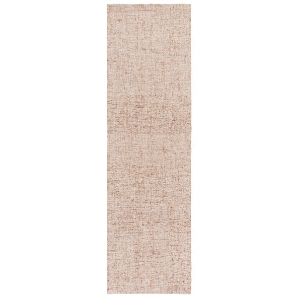 SAFAVIEH Abstract 2 ft. x 8 ft. Light Brown/Ivory Solid Color Abstract Runner Rug