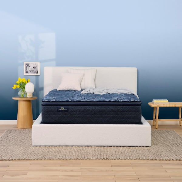 Perfect Sleeper Oasis Sleep Queen Medium Pillow Top 14.5 in. Mattress Set with 9 in. Foundation