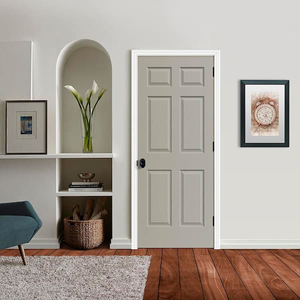 JELD-WEN 32 in. x 80 in. Colonist Vanilla Painted Left-Hand
