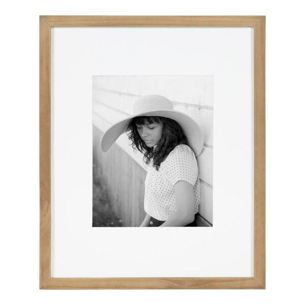 DesignOvation Gallery 13 in. x 16 in. matted to 8 in. x 10 in. Natural ...