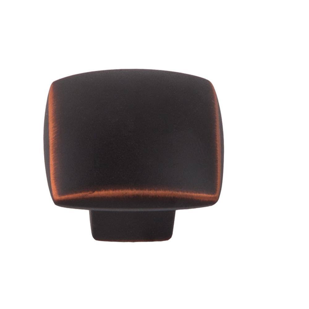 Satin Copper Square Cabinet Knob with Mounting Hardware